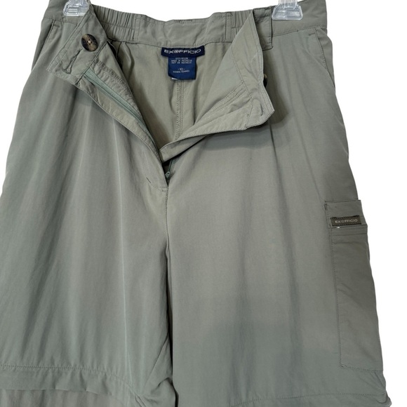 ExOfficio Green Convertible Hiking Pants | Size 10 | Zip-Off Travel - Picture 5 of 8